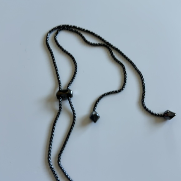 Kendra Scott Bolo Necklace - Gunmetal NWOT - Picture 4 of 6